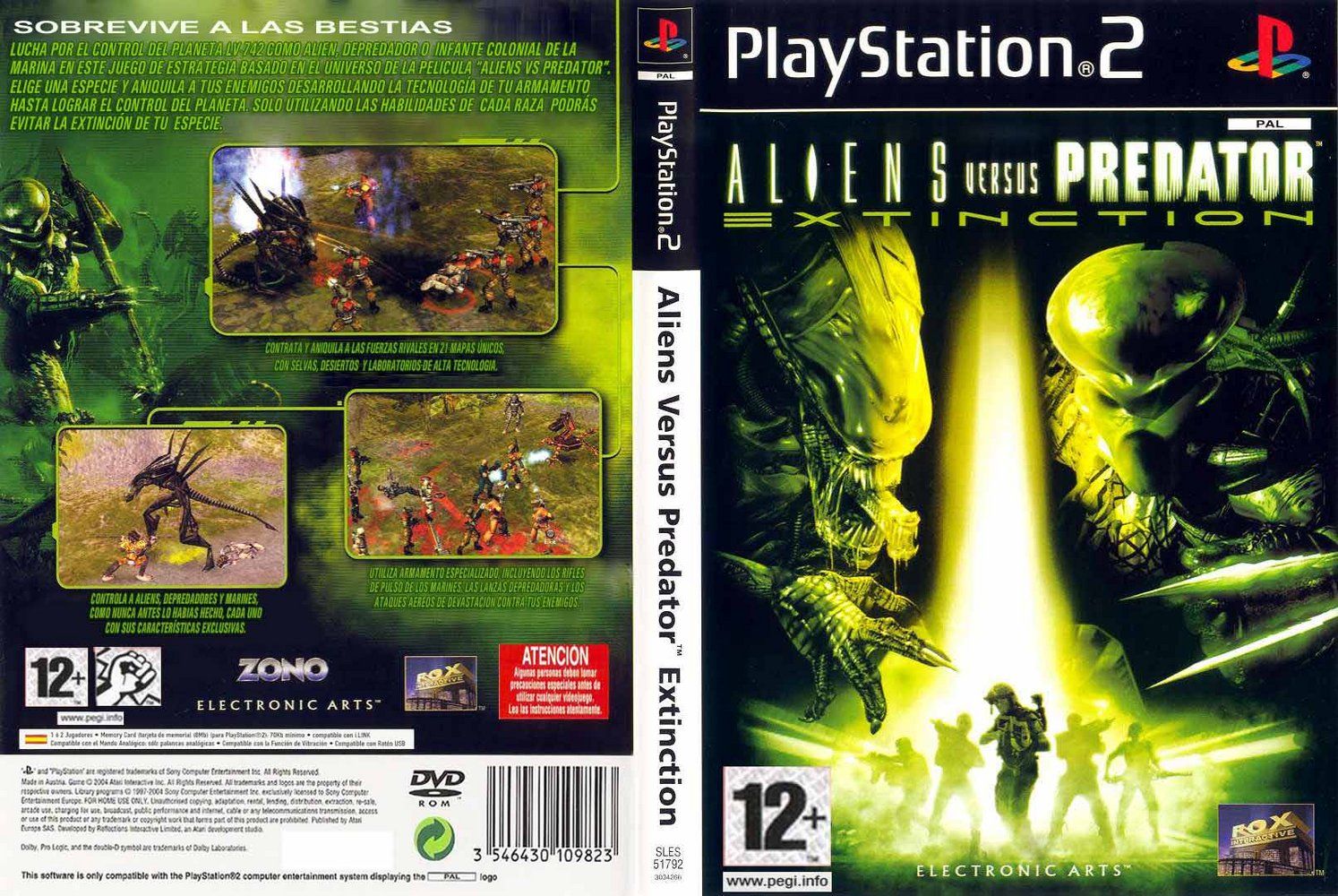 Aliens Versus Predator Extinction PS2 - Level 1 Marines