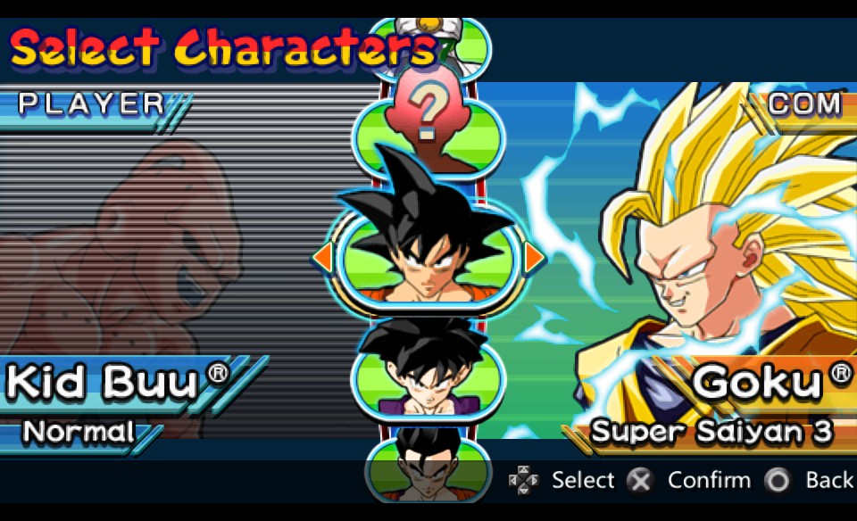 dragon ball z shin budokai 3 para ppsspp