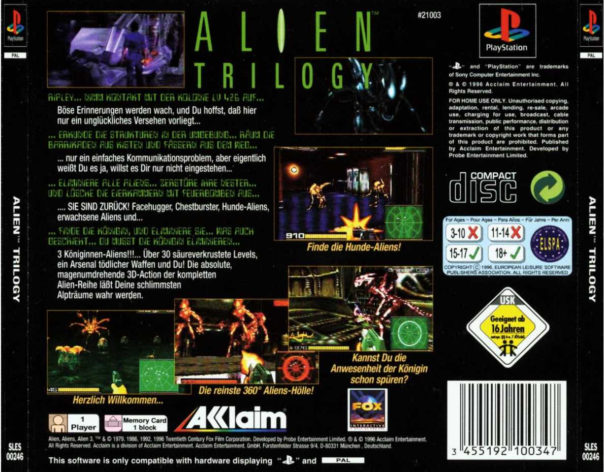 download alien trilogy playstation