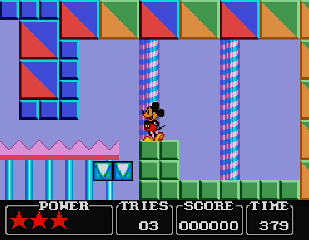 sega sms castle of illusion starring mickey mouse emu
