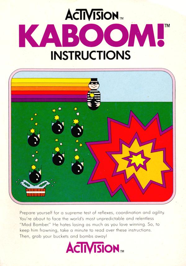 Kaboom! (Paddle) (1981) (Activision, Larry Kaplan, David Crane) (AG010