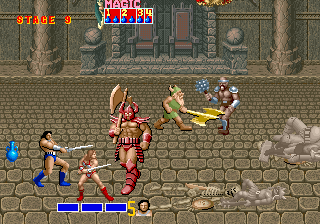 Screenshot Thumbnail / Media File 1 for Golden Axe (set 1, World, FD1094 317-0110)