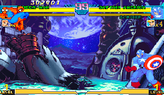 Screenshot Thumbnail / Media File 1 for Marvel Vs. Capcom: Clash of Super Heroes (USA 980123)