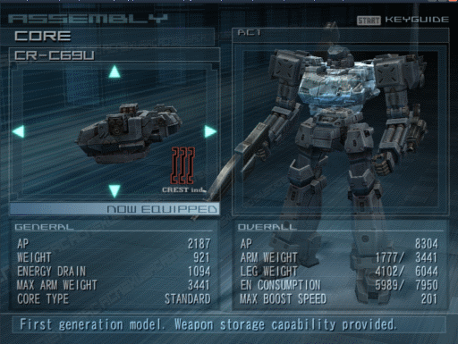 Screenshot Thumbnail / Media File 4 for Armored Core - Nexus (USA) (Disc