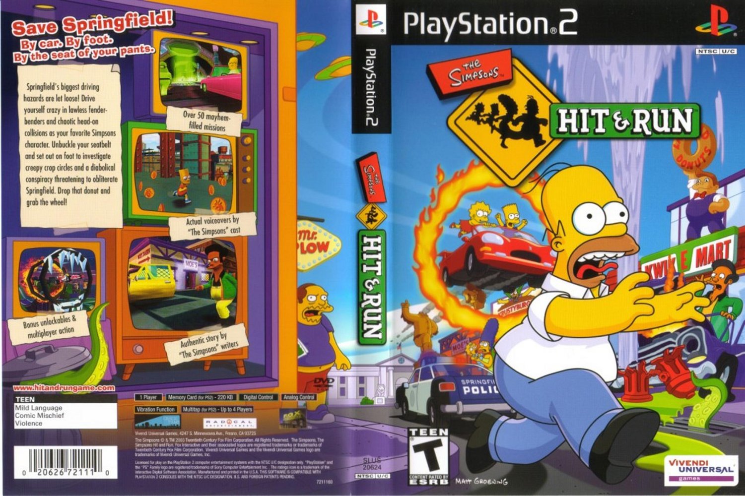 Thumbnail / Media File 1 for Simpsons, The - Hit & Run (USA