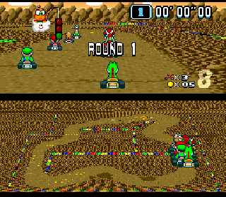 Screenshot Thumbnail / Media File 1 for Super Mario Kart (USA)
