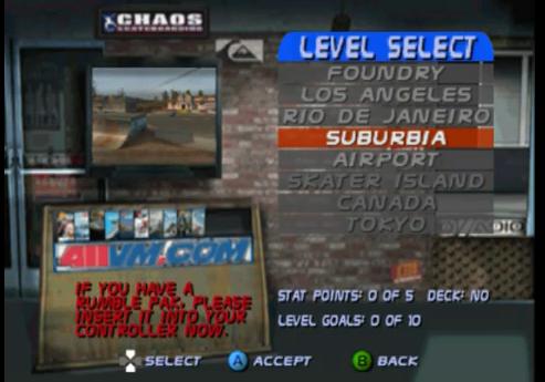 Screenshot Thumbnail / Media File 8 for Tony Hawk's Pro Skater 3 (USA)