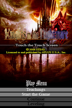 Knights In The Nightmare Psp Rom Download