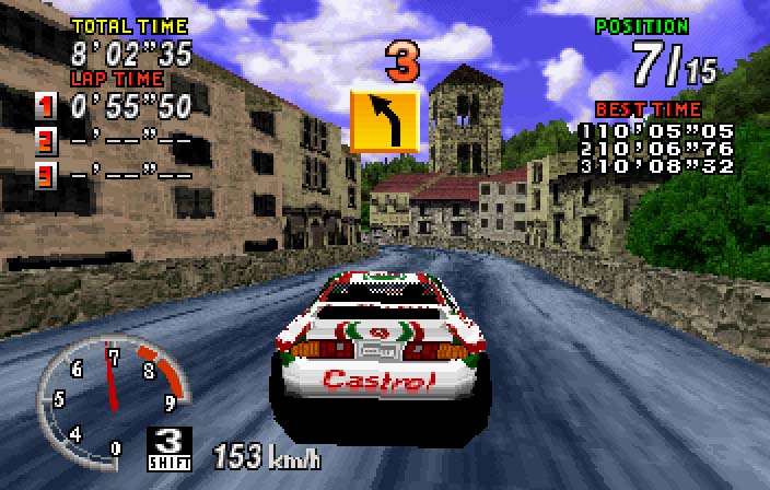 Screenshot Thumbnail / Media File 3 for Sega Rally Championship (J)