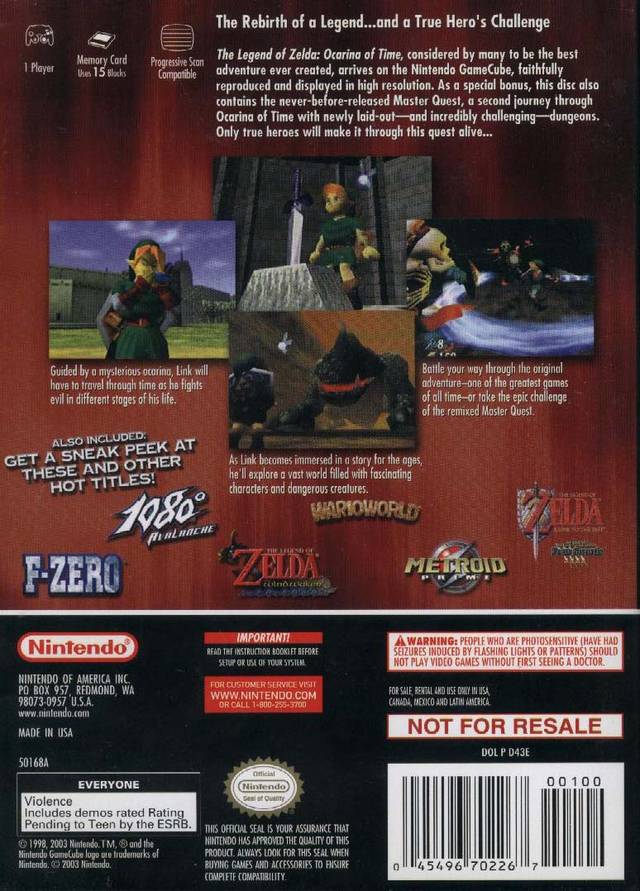 Legend of Zelda, The - Ocarina of Time - Master Quest 