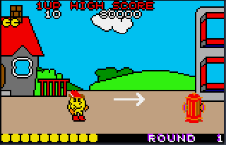 Screenshot Thumbnail / Media File 1 for Pac-Land (USA, Europe)