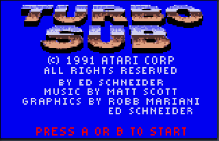 Screenshot Thumbnail / Media File 1 for Turbo Sub (USA, Europe)